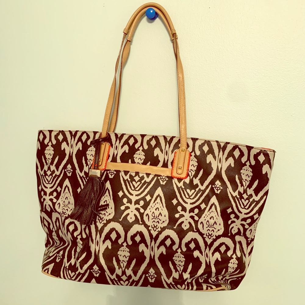 Stella & Dot black IKAT bag